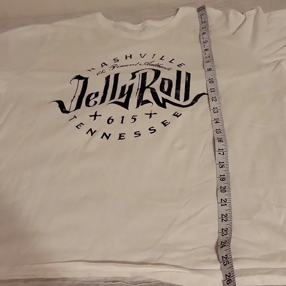 Jelly Roll Large Black And White Graphic Tee - Picture 5 of 6